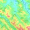 Mapa topográfico Ozenx-Montestrucq, altitud, relieve