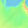 Mapa topográfico Al Udayd Governorate, altitud, relieve