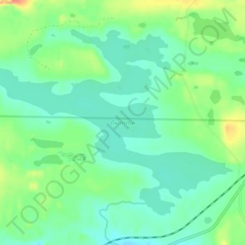 Mapa topográfico Люття, altitud, relieve