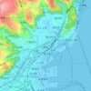 Mapa topográfico 柳町, altitud, relieve