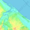 Mapa topográfico Moore Park Beach, altitud, relieve