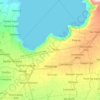 Mapa topográfico Alitagtag, altitud, relieve