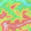Mapa topográfico Verreries-de-Moussans, altitud, relieve