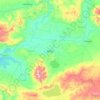 Mapa topográfico Bulanık, altitud, relieve