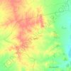 Mapa topográfico Astrea, altitud, relieve