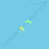 Mapa topográfico Tanga Islands, altitud, relieve
