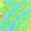 Mapa topográfico Kingston Peninsula, altitud, relieve