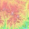 Mapa topográfico Mahalangur Himal, altitud, relieve