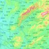 Mapa topográfico 浏阳市, altitud, relieve