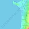 Mapa topográfico Tiro, altitud, relieve