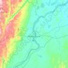 Mapa topográfico Puerto Berrío, altitud, relieve