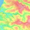 Mapa topográfico Colan, altitud, relieve