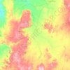 Mapa topográfico Einasleigh, altitud, relieve