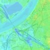 Mapa topográfico Nieuw Zuid, altitud, relieve