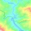 Mapa topográfico Shanao, altitud, relieve