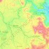 Mapa topográfico Marinilla, altitud, relieve