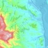 Mapa topográfico Kenton, altitud, relieve