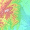 Mapa topográfico Parque Nacional Natural Cordillera de los Picachos, altitud, relieve