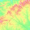Mapa topográfico Afrânio, altitud, relieve