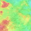 Mapa topográfico Академический район, altitud, relieve