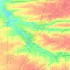 Mapa topográfico Березанское сельское поселение, altitud, relieve