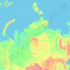 Mapa topográfico 西伯利亚联邦管区, altitud, relieve