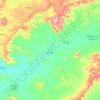 Mapa topográfico Carnaíba, altitud, relieve