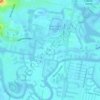Mapa topográfico Bundall, altitud, relieve