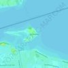 Mapa topográfico Peche Island, altitud, relieve