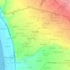 Mapa topográfico Sunampe, altitud, relieve