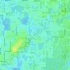 Mapa topográfico New Port Richey East, altitud, relieve