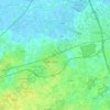 Mapa topográfico Etten-Leur, altitud, relieve