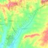 Mapa topográfico Charleston, altitud, relieve