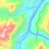 Mapa topográfico Peñalisa, altitud, relieve