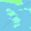 Mapa topográfico остров Гирвас, altitud, relieve