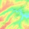 Mapa topográfico Quéant, altitud, relieve