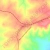 Mapa topográfico Illescas, altitud, relieve