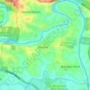 Mapa topográfico Karalee, altitud, relieve
