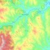 Mapa topográfico Woodstock, altitud, relieve