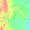 Mapa topográfico Rio dos Bois, altitud, relieve