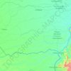 Mapa topográfico Río Capanaparo, altitud, relieve