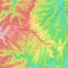 Mapa topográfico Hazelbrook, altitud, relieve