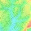 Mapa topográfico Três Barras, altitud, relieve