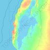 Mapa topográfico Lake Macleod, altitud, relieve