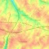 Mapa topográfico Étaimpuis, altitud, relieve