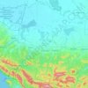 Mapa topográfico Абинский район, altitud, relieve