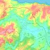 Mapa topográfico Flowerdale, altitud, relieve