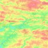 Mapa topográfico Vallons-de-l'Erdre, altitud, relieve