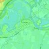 Mapa topográfico Giesbeek, altitud, relieve