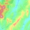 Mapa topográfico Lowell, altitud, relieve